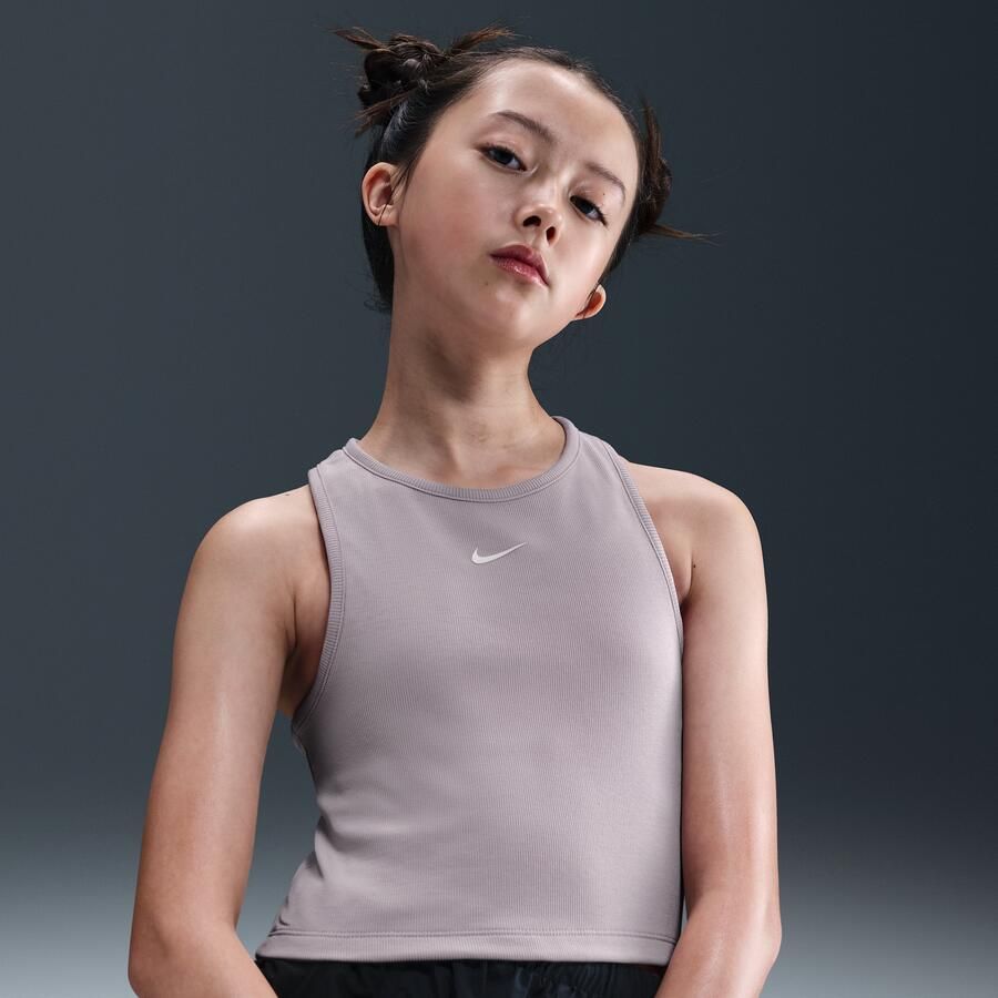 Nike geribde tanktop voor meisjes Paars - Foto 4