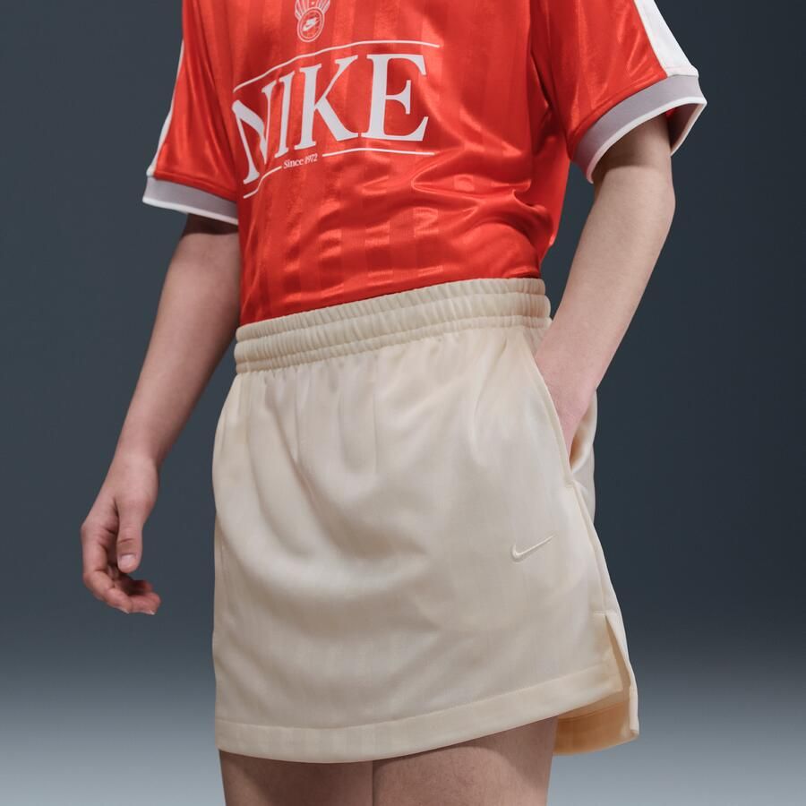 Nike gestreepte jacquard rok Bruin