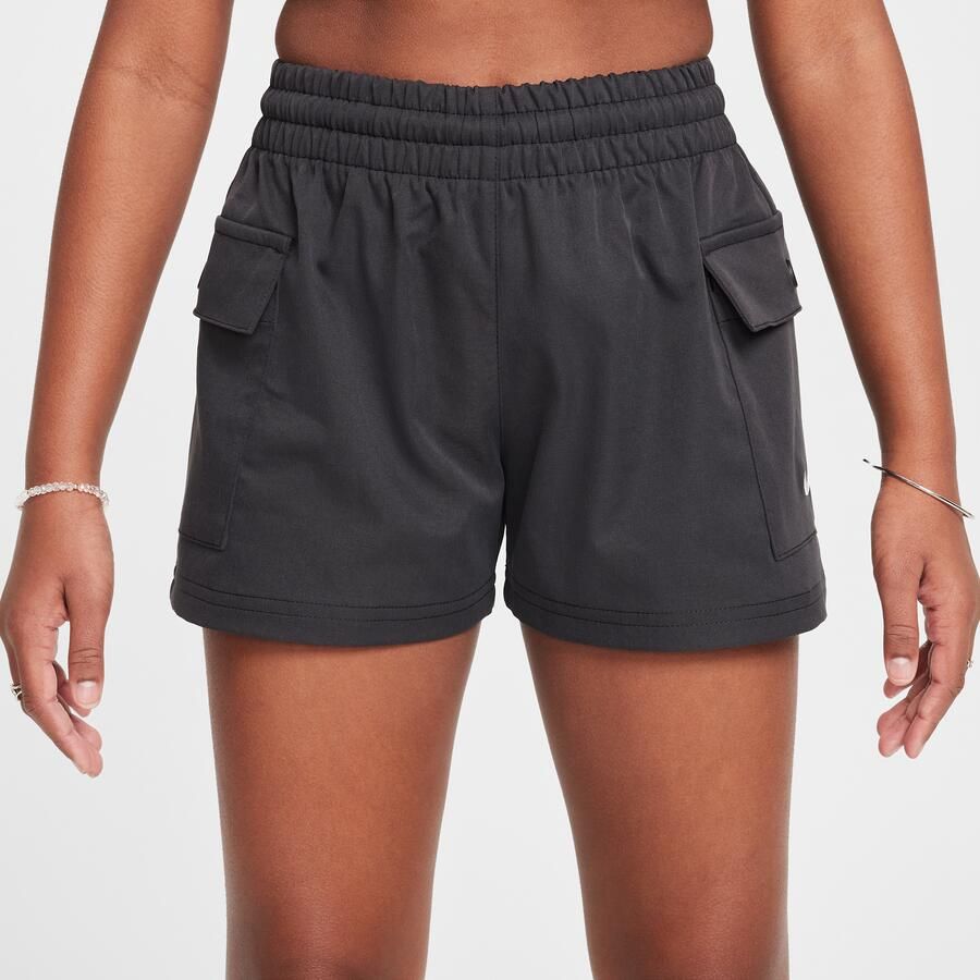 Nike geweven cargoshorts voor meisjes Zwart - Foto 4