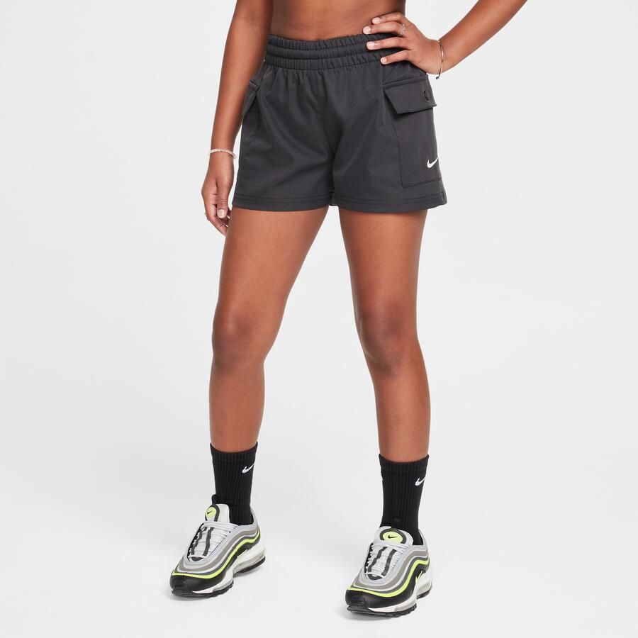 Nike geweven cargoshorts voor meisjes Zwart - Foto 2