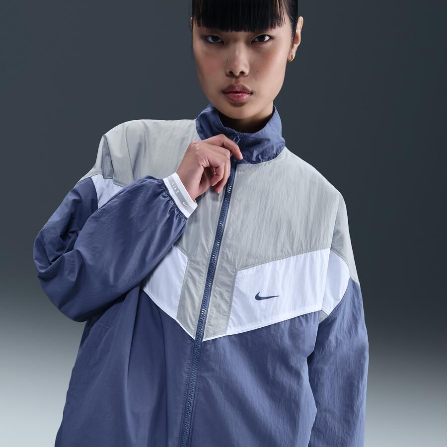 Nike Geweven damesjack Blauw - Foto 4