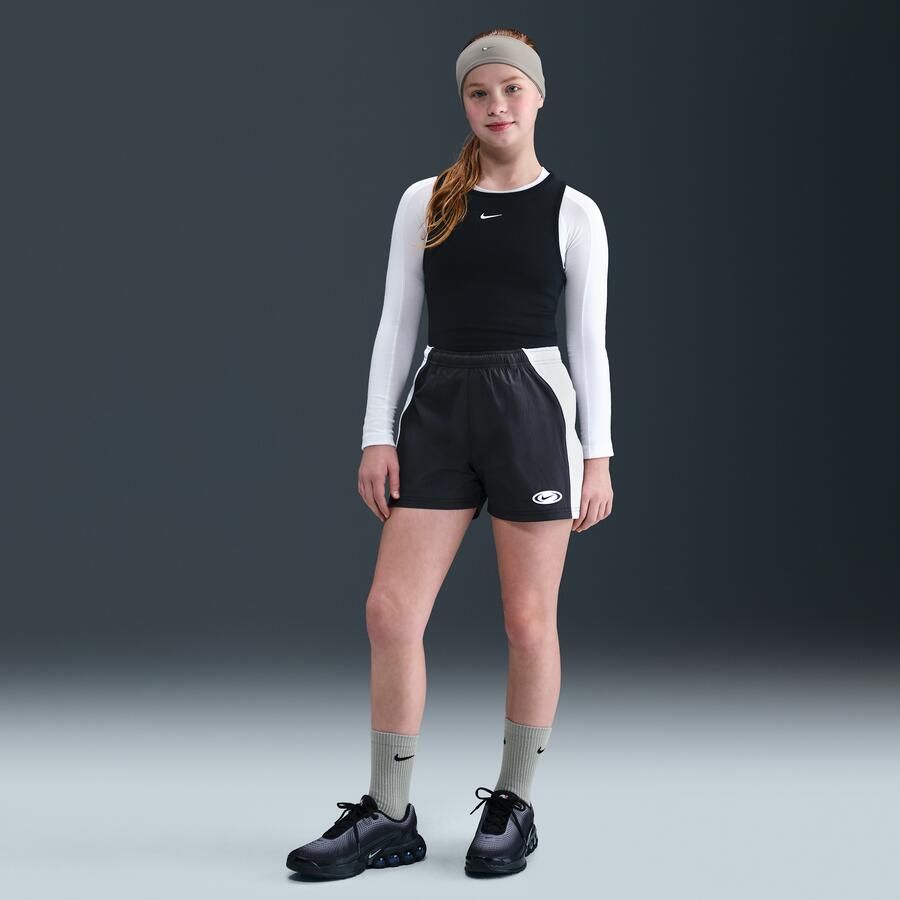 Nike geweven meisjesshorts Zwart - Foto 4