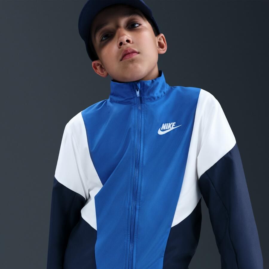 Nike Geweven trainingspak voor kids Blauw