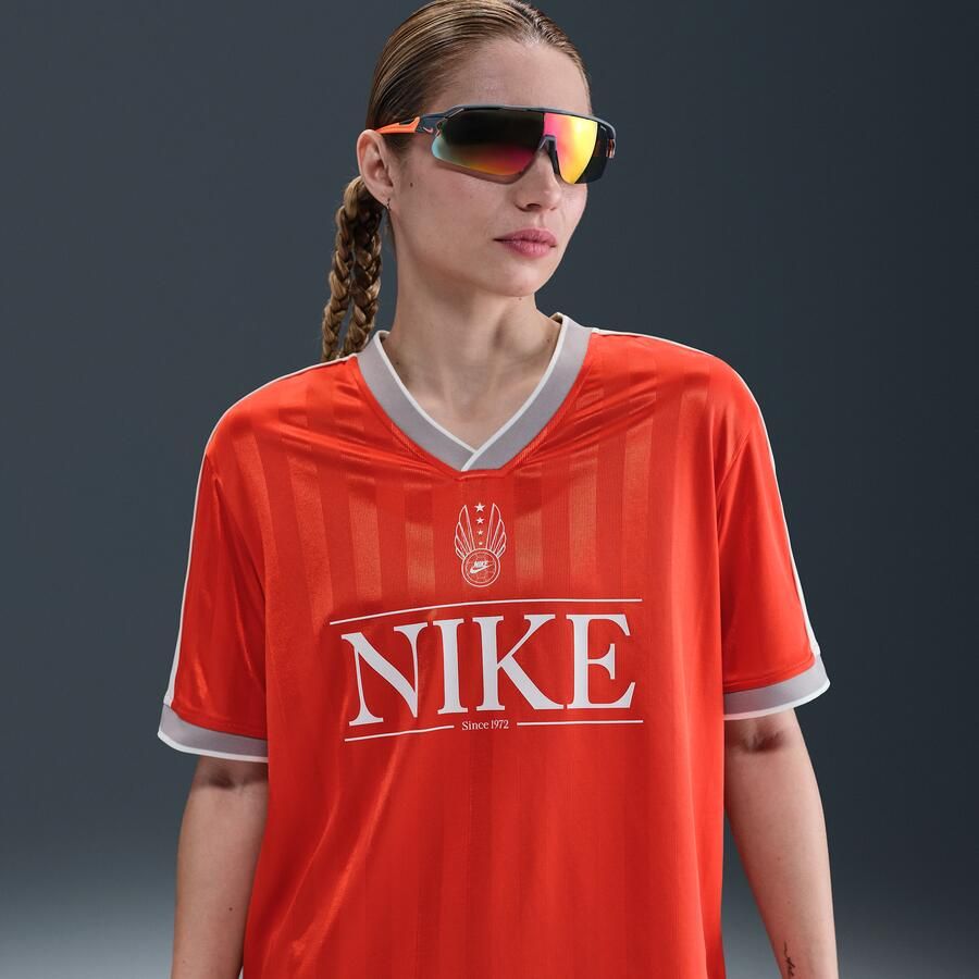 Nike jersey damestop met V-hals Rood - Foto 4