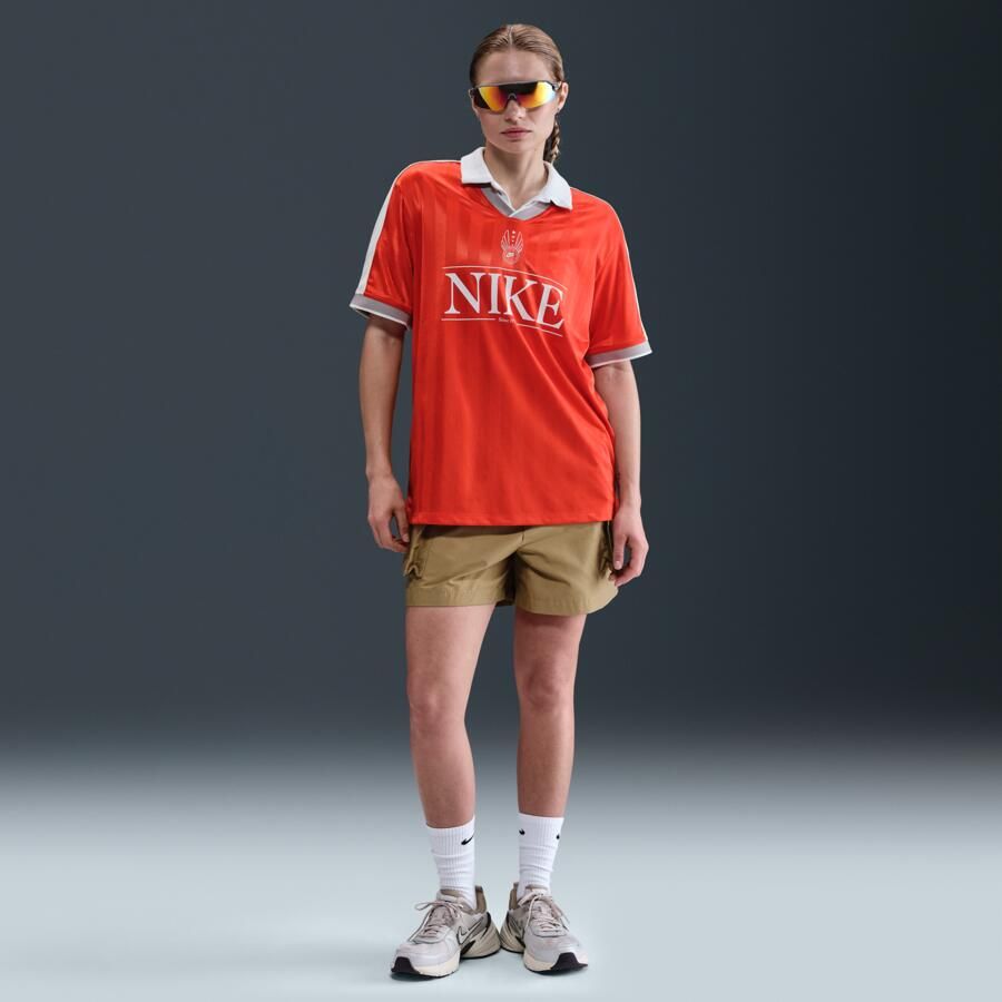 Nike jersey damestop met V-hals Rood - Foto 3