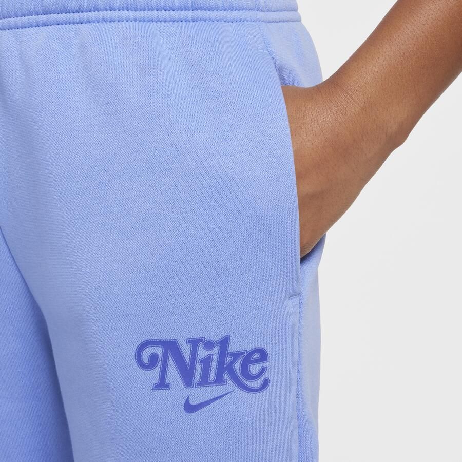 Nike Trendy Fleece Sweatpants met Elastische Taille Blue Heren - Foto 2