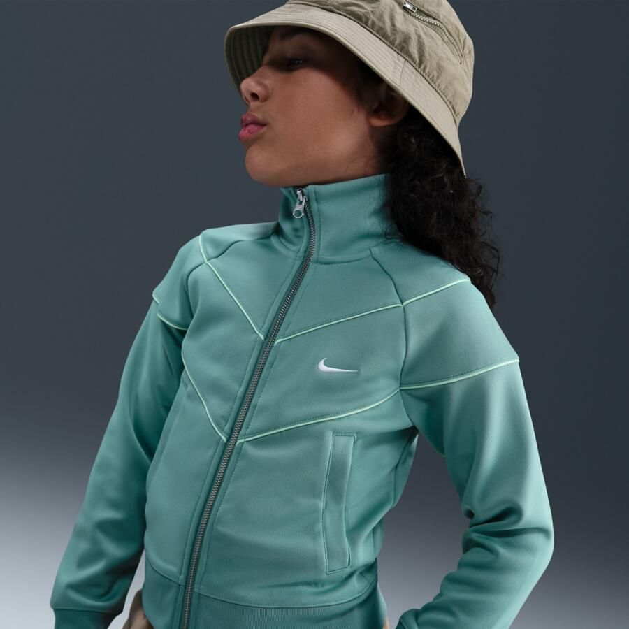 Nike Sportswear knit trainingsjack voor meisjes Groen - Foto 4