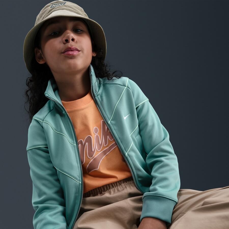 Nike Sportswear knit trainingsjack voor meisjes Groen - Foto 2