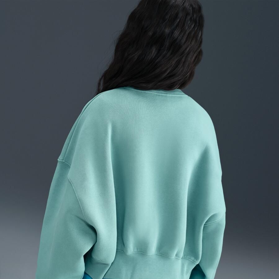 Nike kort sweatshirt van fleece voor meisjes Groen