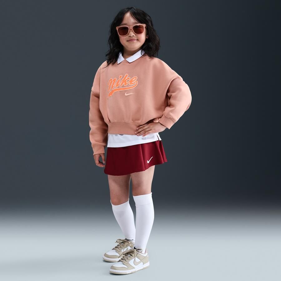 Nike kort sweatshirt van fleece voor meisjes Roze - Foto 3