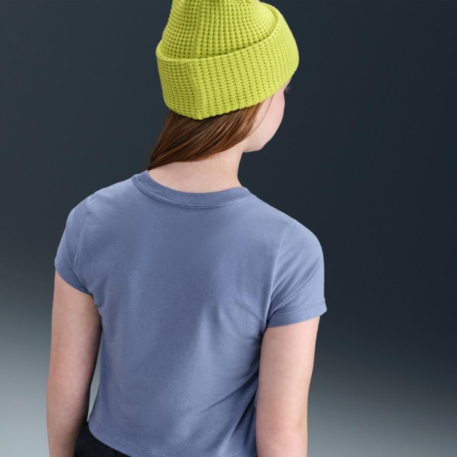 Nike kort T-shirt voor meisjes Blauw