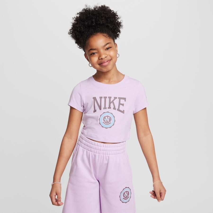 Nike Sportswear kort T-shirt voor meisjes Paars - Foto 4