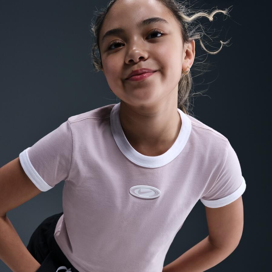 Nike Sportswear kort T-shirt voor meisjes Paars - Foto 2