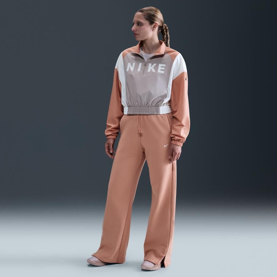 Nike licht geweven damesjack met korte rits Grijs - Foto 3