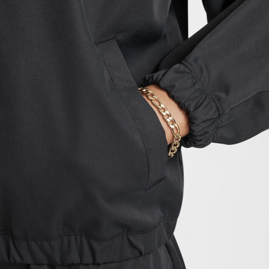 Nike Lichtgewicht Meisje Oversized Jas Zwart Wit Black Dames - Foto 2