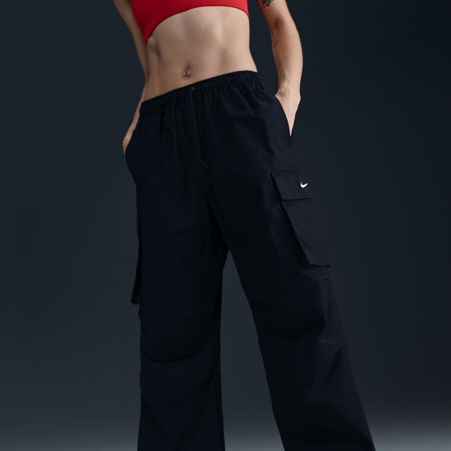 Nike Sportswear oversized cargobroek met halfhoge taille voor dames Zwart - Foto 4