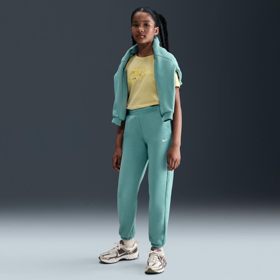 Nike oversized fleecebroek voor meisjes Groen - Foto 4