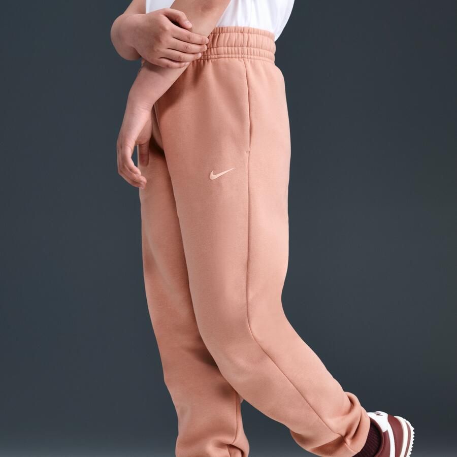 Nike oversized fleecebroek voor meisjes Roze