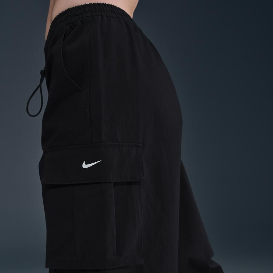 Nike oversized geweven cargobroek met halfhoge taille voor dames Zwart - Foto 2