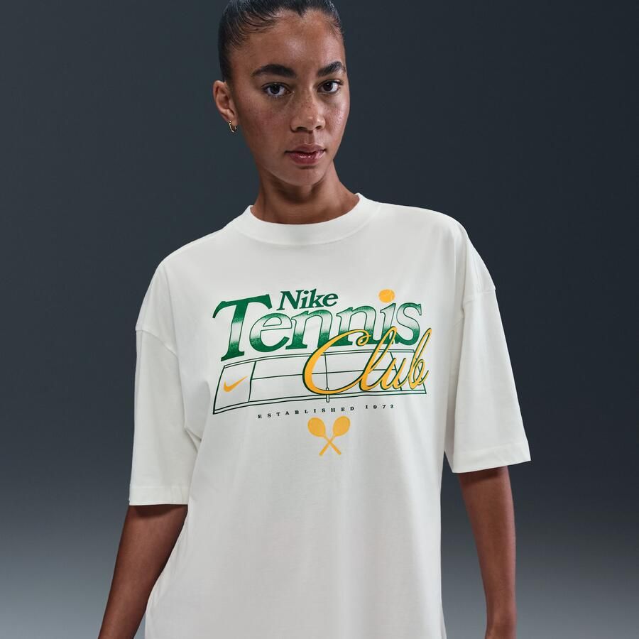 Nike oversized T-shirt met graphic voor dames Wit - Foto 4