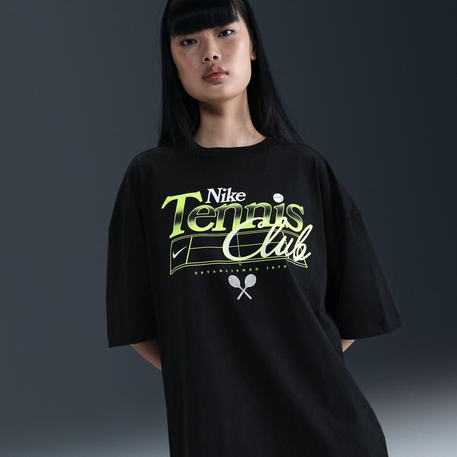 Nike oversized T-shirt met graphic voor dames Zwart - Foto 4