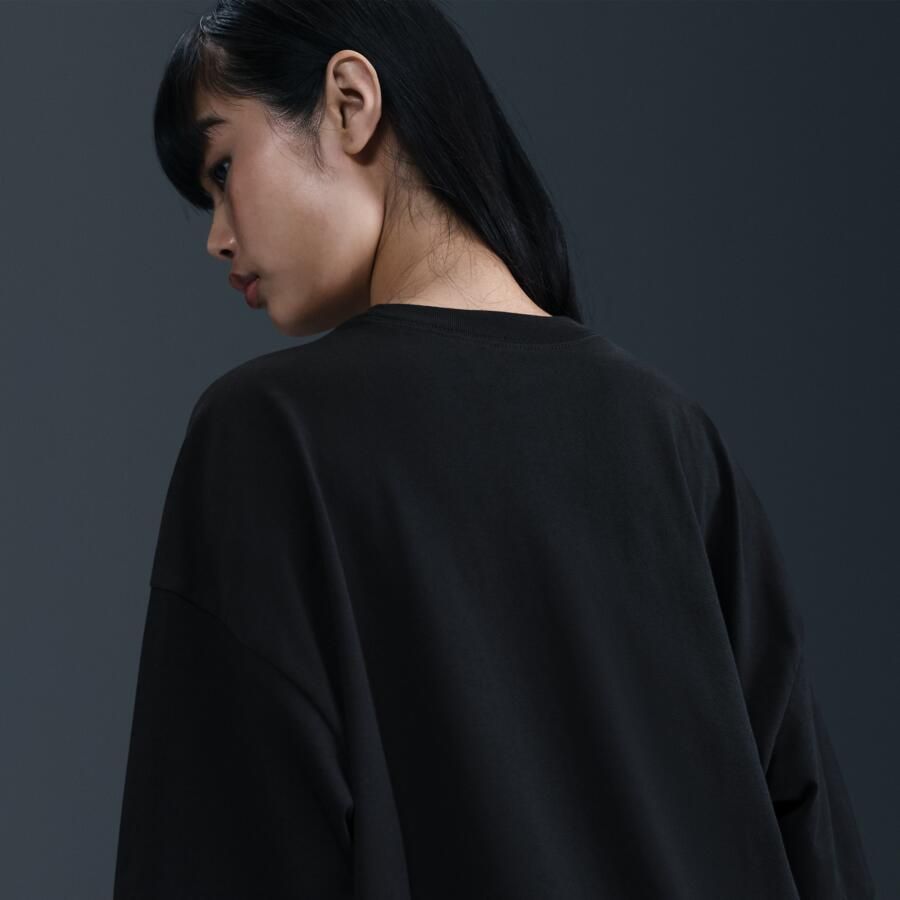 Nike oversized T-shirt met graphic voor dames Zwart