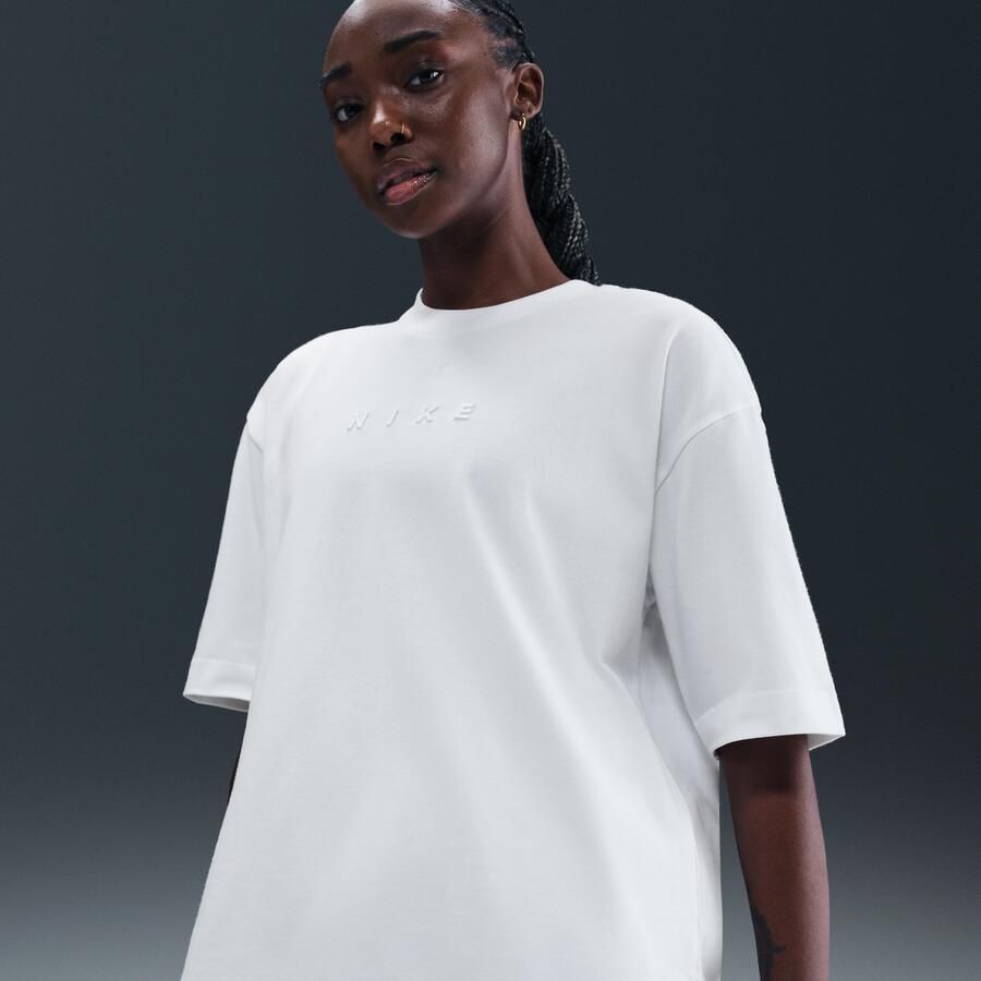 Nike Sportswear oversized T-shirt met korte mouwen voor dames Wit - Foto 4