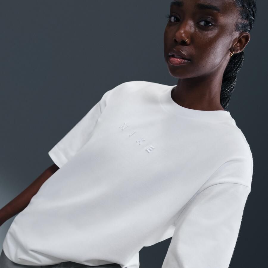 Nike Sportswear oversized T-shirt met korte mouwen voor dames Wit - Foto 2