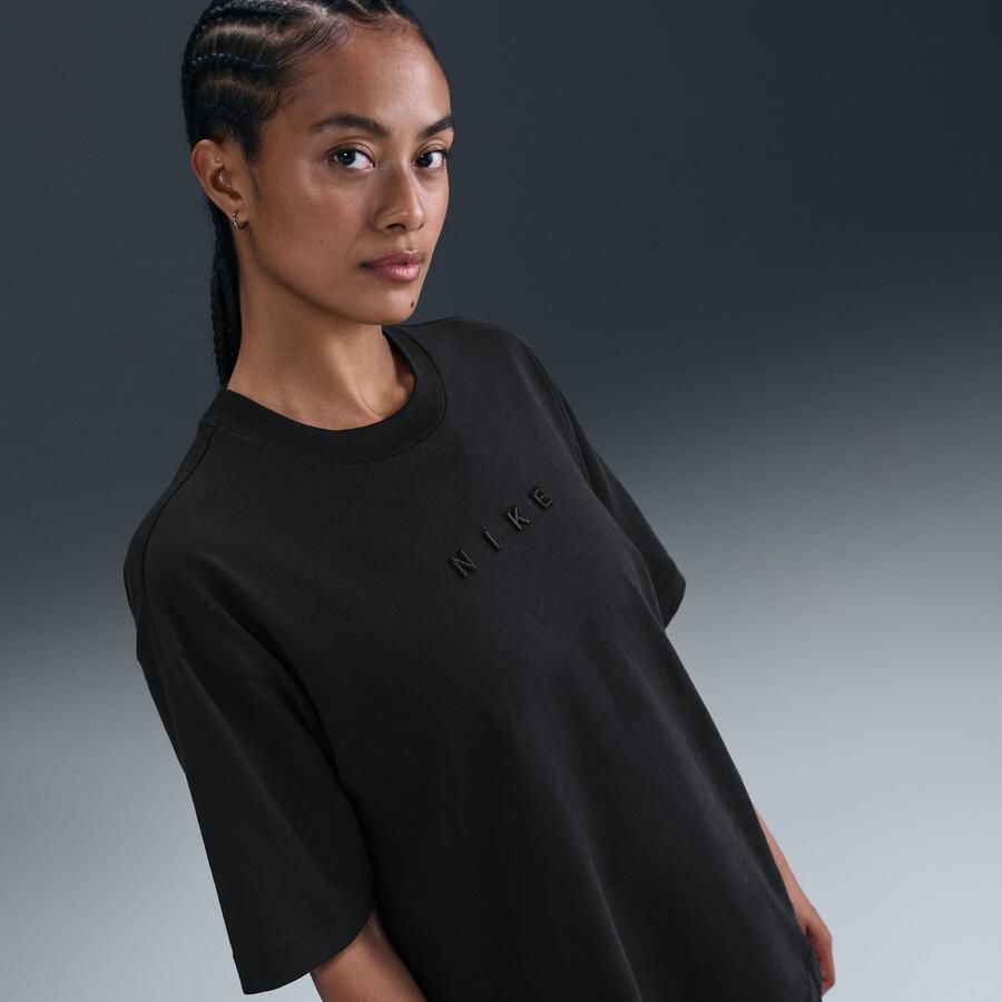 Nike Sportswear oversized T-shirt met korte mouwen voor dames Zwart - Foto 4