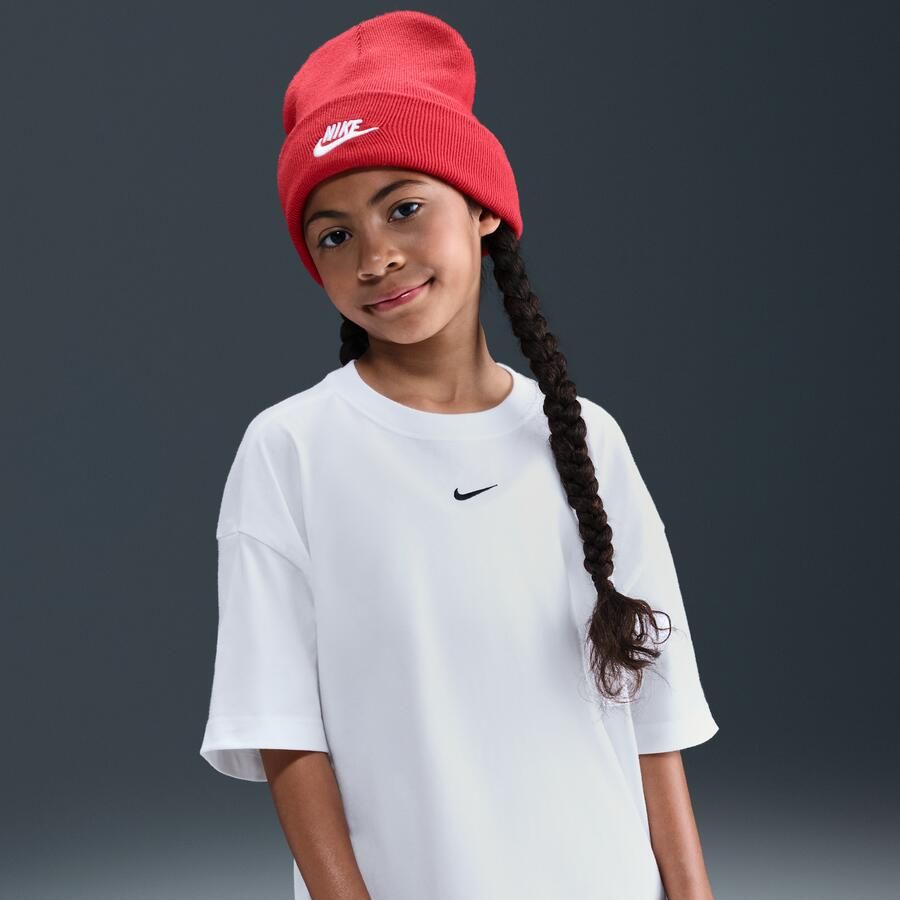 Nike Sportswear oversized T-shirt voor meisjes Wit - Foto 4