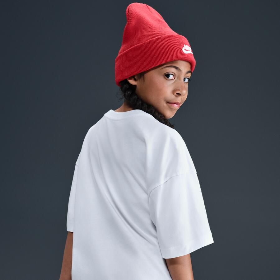 Nike Sportswear oversized T-shirt voor meisjes Wit