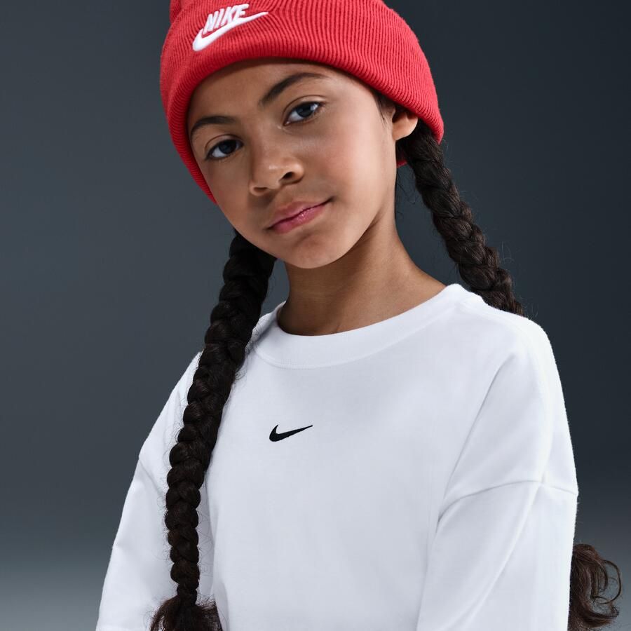 Nike Sportswear oversized T-shirt voor meisjes Wit - Foto 2