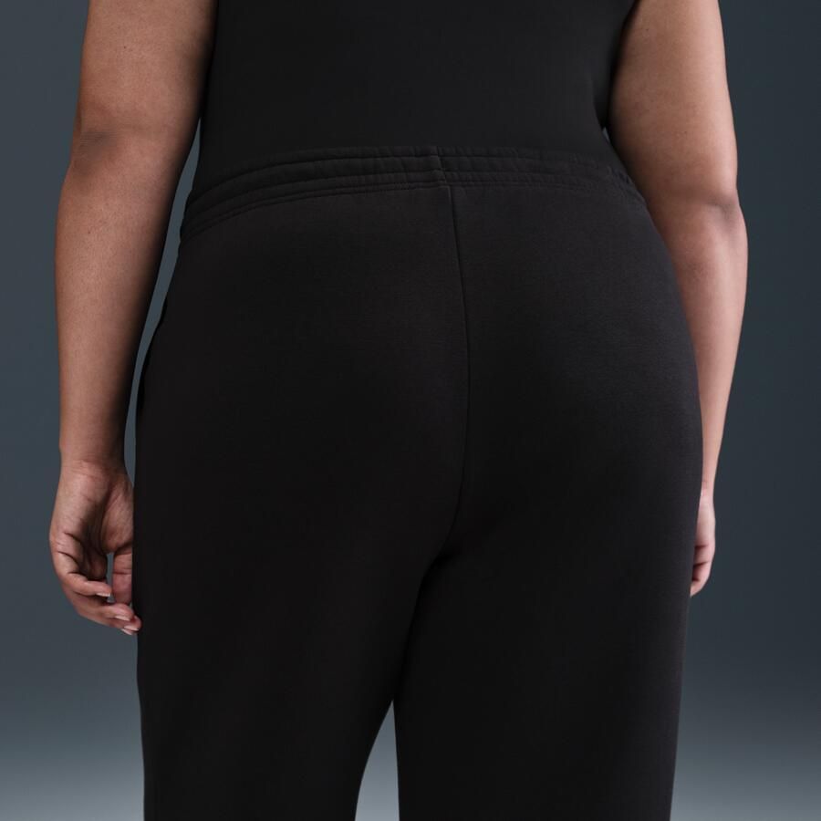 Nike Phoenix Fleece damesbroek met hoge taille (Plus Size) Zwart - Foto 2