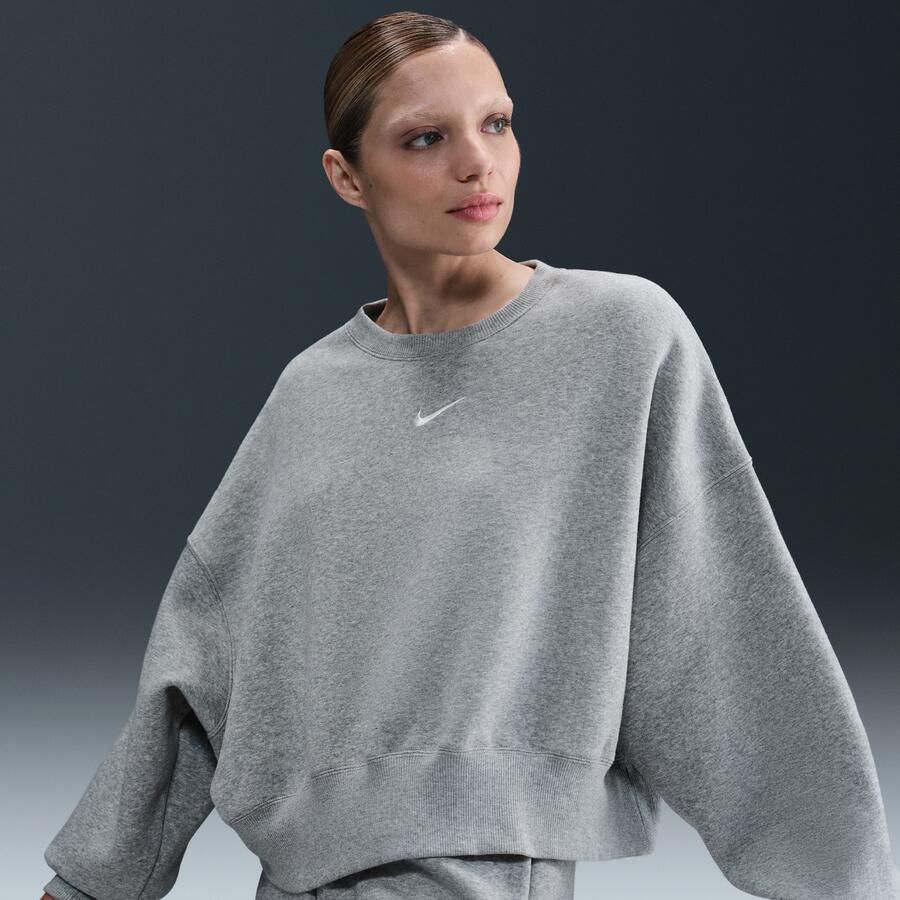 Nike Sportswear Phoenix Fleece extra oversized sweatshirt met ronde hals voor dames Grijs - Foto 4