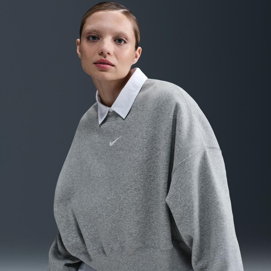 Nike Sportswear Phoenix Fleece extra oversized sweatshirt met ronde hals voor dames Grijs - Foto 2