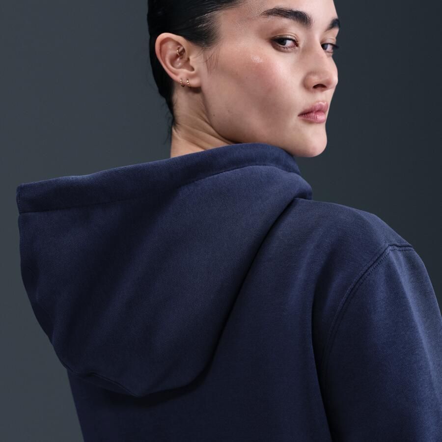 Nike Sportswear Phoenix Fleece hoodie met rits voor dames Blauw