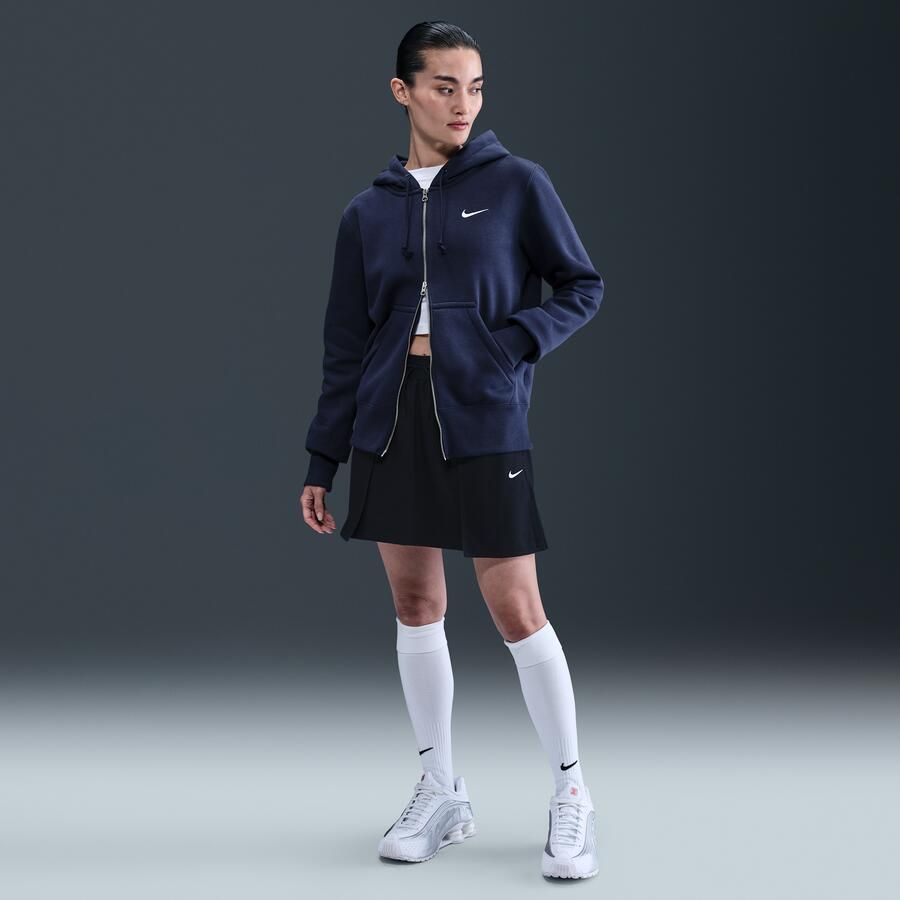 Nike Sportswear Phoenix Fleece hoodie met rits voor dames Blauw - Foto 3