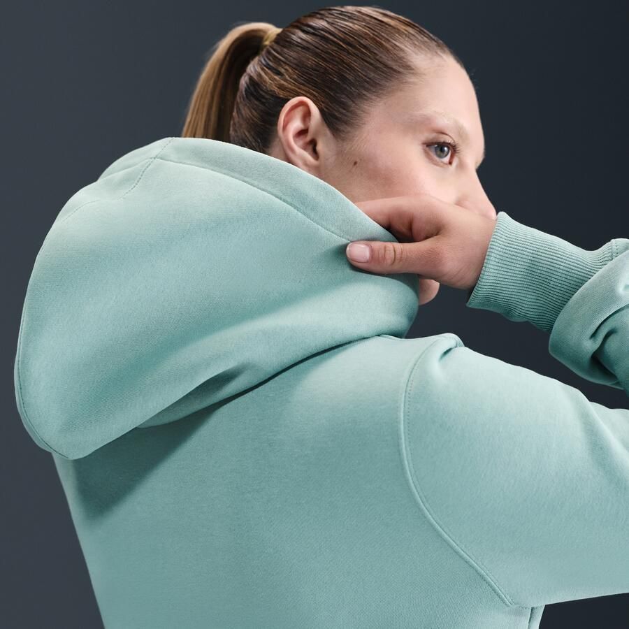 Nike Sportswear Phoenix Fleece hoodie met rits voor dames Groen