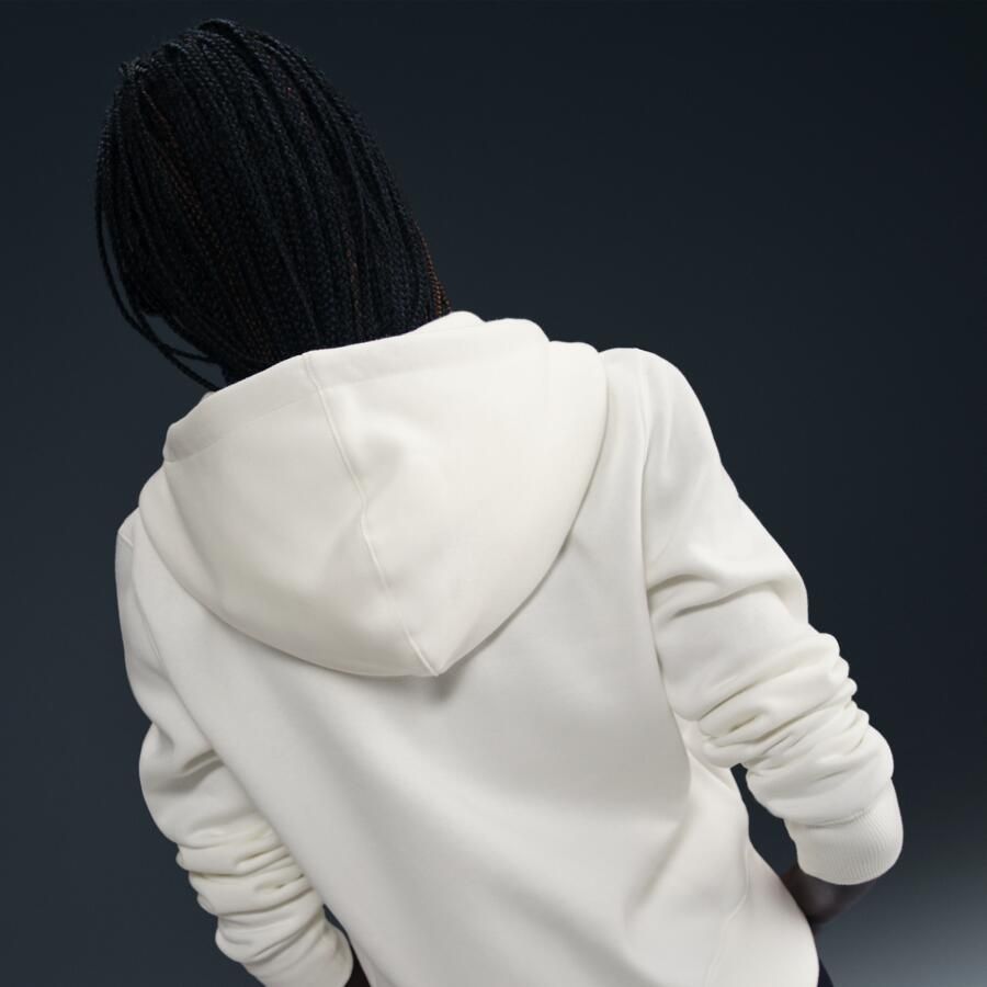 Nike Sportswear Phoenix Fleece hoodie met rits voor dames Wit