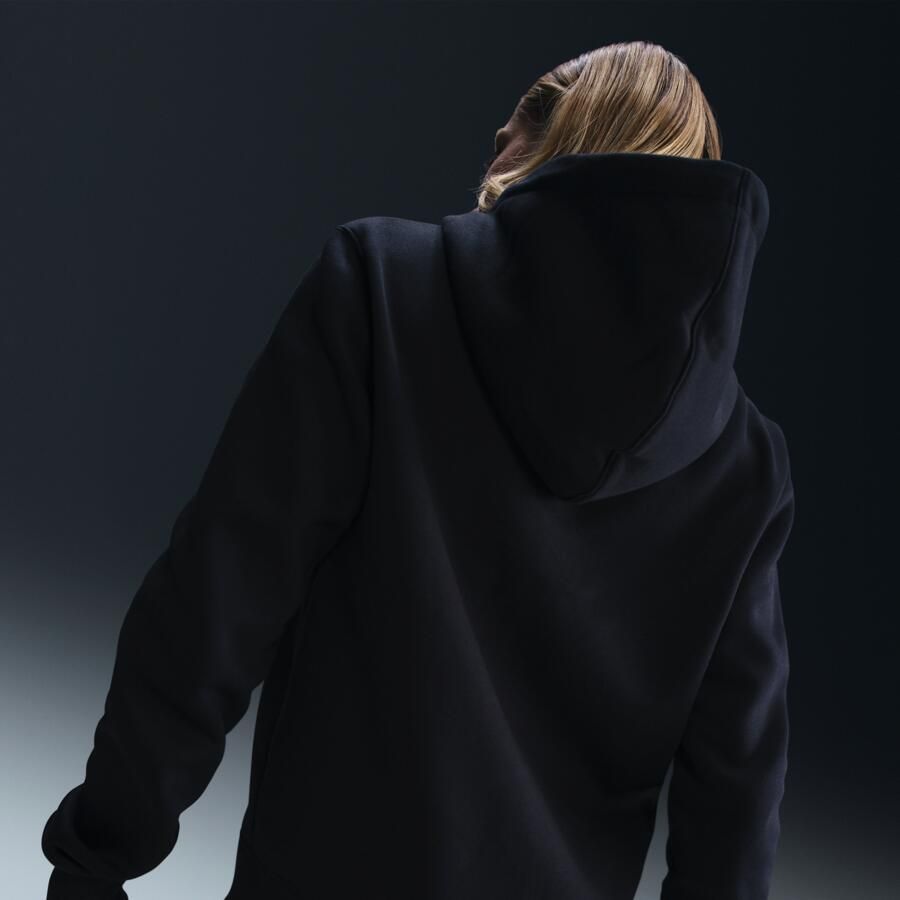 Nike Phoenix Fleece hoodie met rits voor dames Zwart - Foto 4