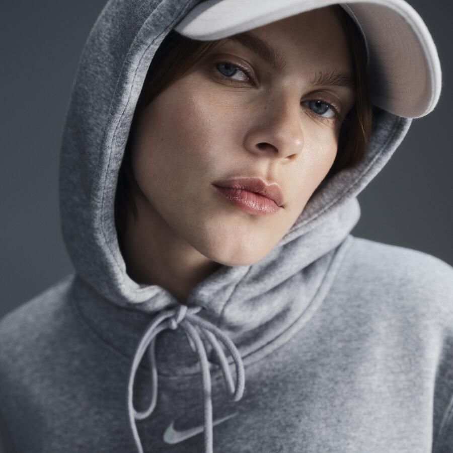 Nike Sportswear Phoenix Fleece hoodie voor dames Grijs - Foto 4