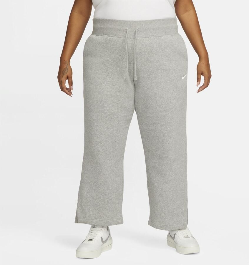Nike Sportswear Phoenix Fleece Joggingbroek met hoge taille en wijde pijpen voor dames (Plus Size) Grijs - Foto 2