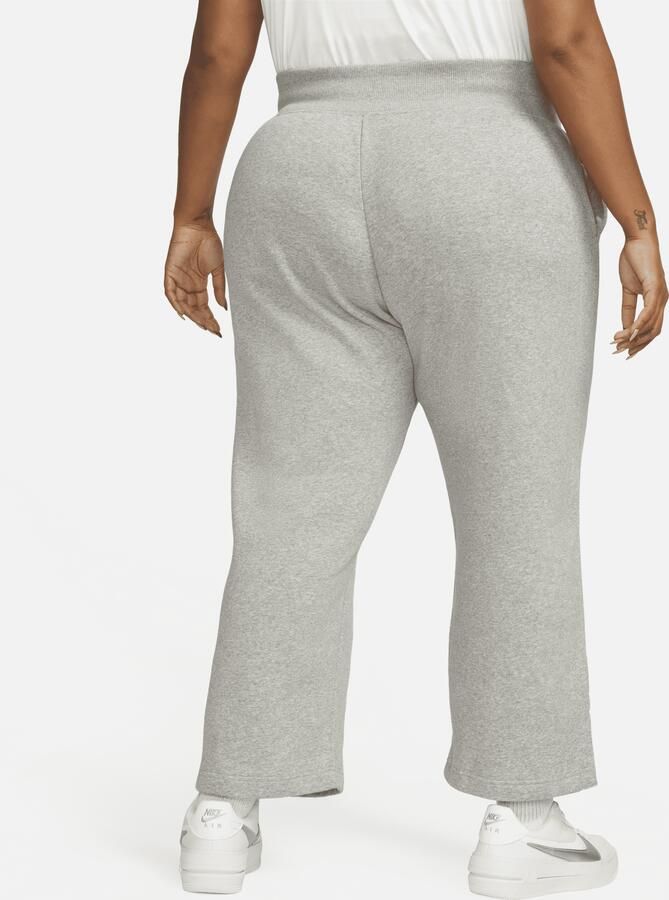 Nike Sportswear Phoenix Fleece Joggingbroek met hoge taille en wijde pijpen voor dames (Plus Size) Grijs - Foto 4
