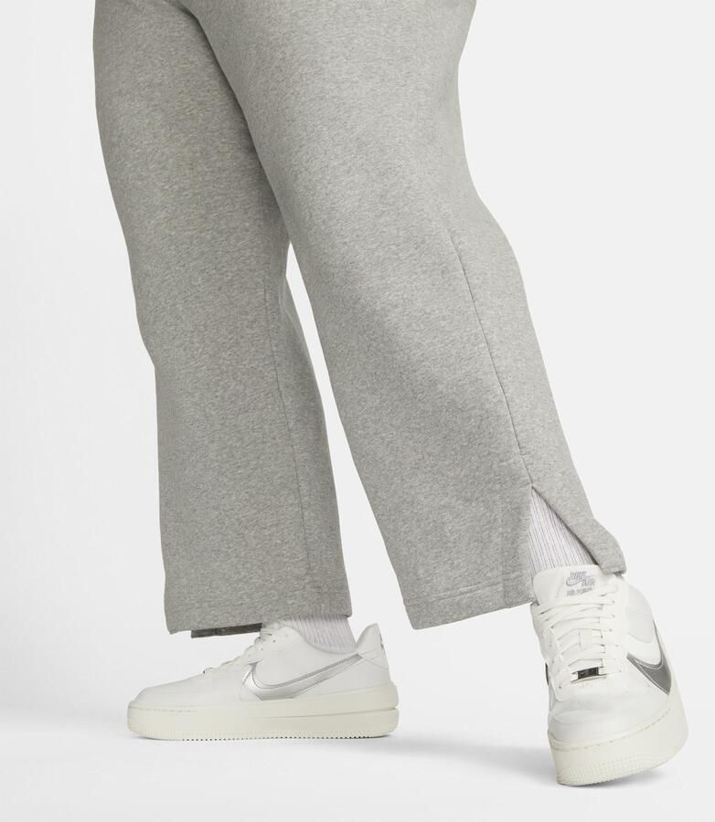 Nike Sportswear Phoenix Fleece Joggingbroek met hoge taille en wijde pijpen voor dames (Plus Size) Grijs - Foto 3