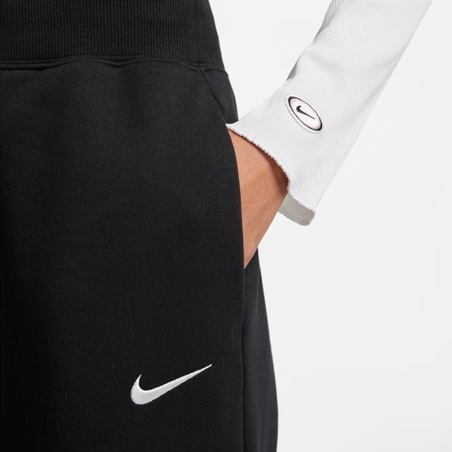 Nike Sportswear Phoenix Fleece Joggingbroek met hoge taille en wijde pijpen voor dames Zwart - Foto 2