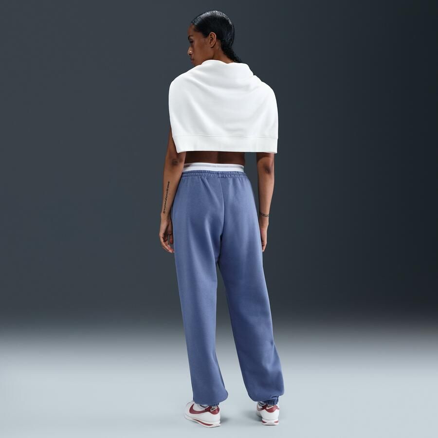 Nike Sportswear Phoenix Fleece Joggingbroek met hoge taille voor dames Blauw - Foto 3