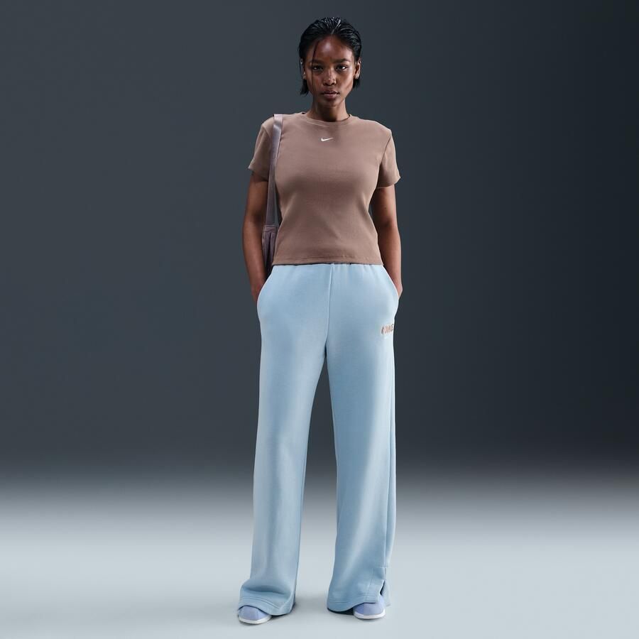 Nike Phoenix Fleece Joggingbroek met hoge taille voor dames Blauw - Foto 4