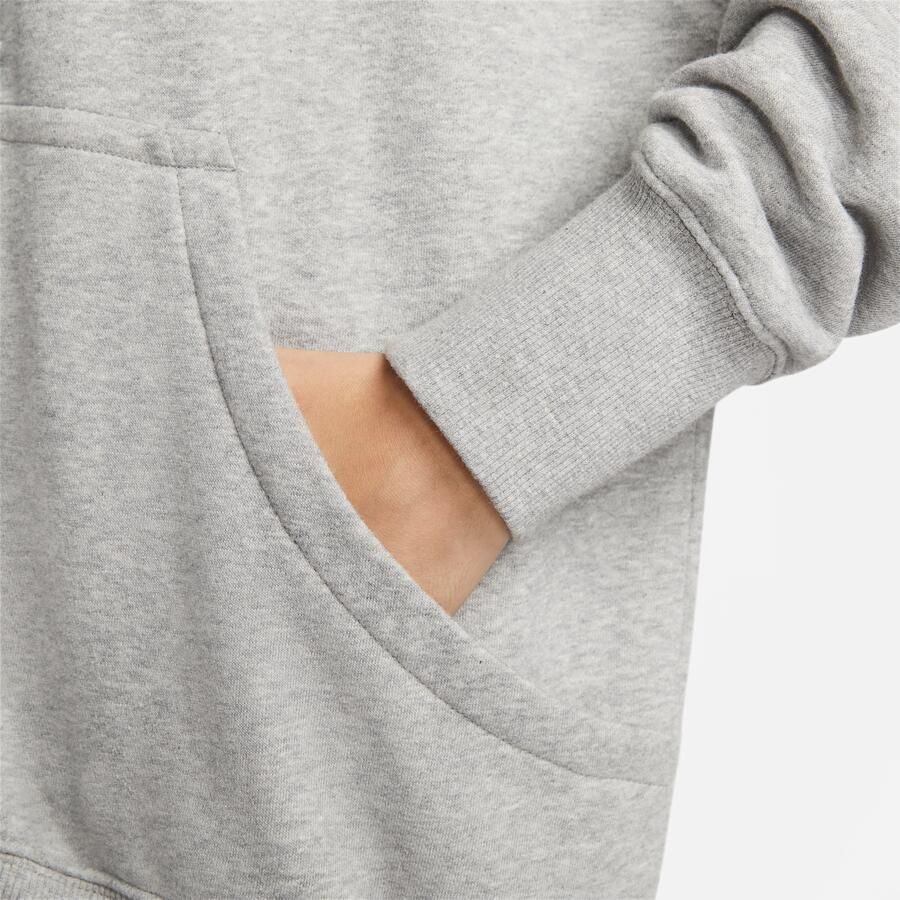 Nike Sportswear Phoenix Fleece Oversized fleecehoodie met rits over de hele lengte voor dames Grijs