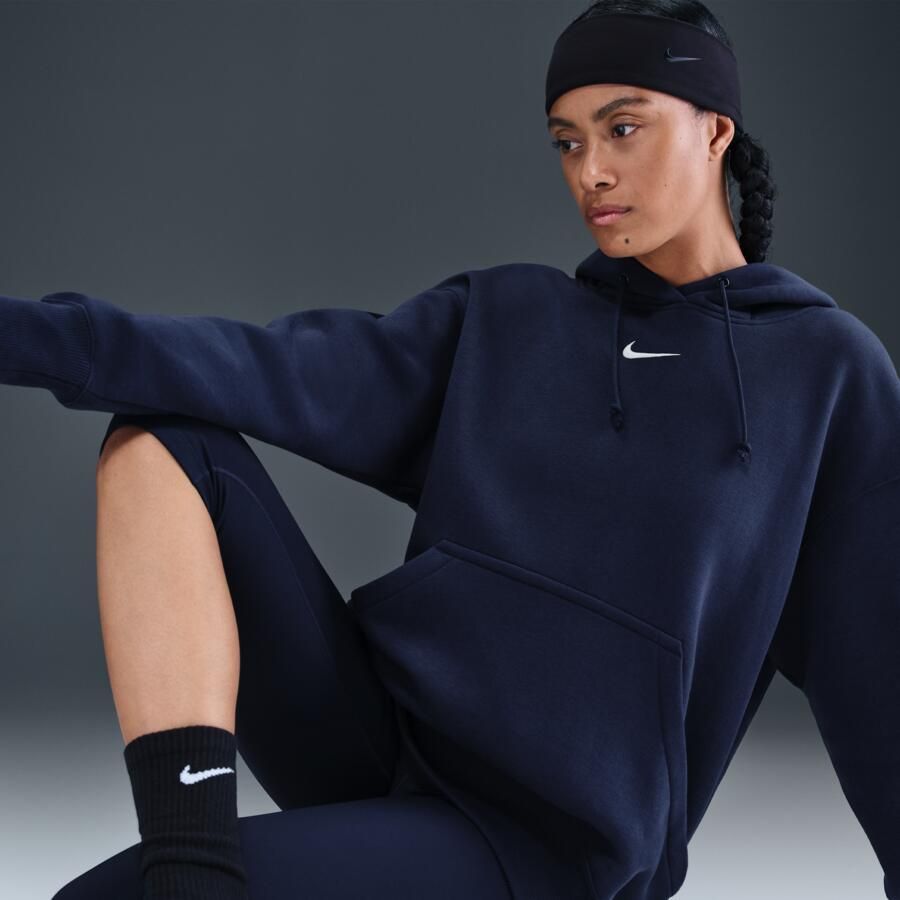 Nike Phoenix Fleece Oversized hoodie voor dames Blauw - Foto 2
