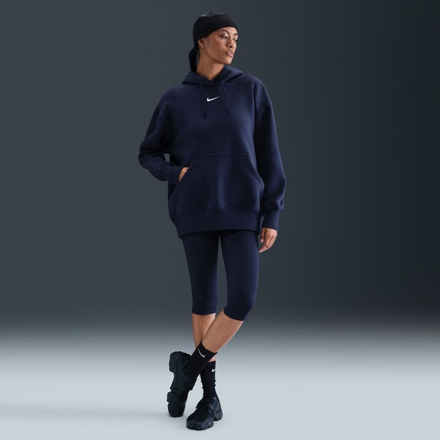 Nike Phoenix Fleece Oversized hoodie voor dames Blauw - Foto 3